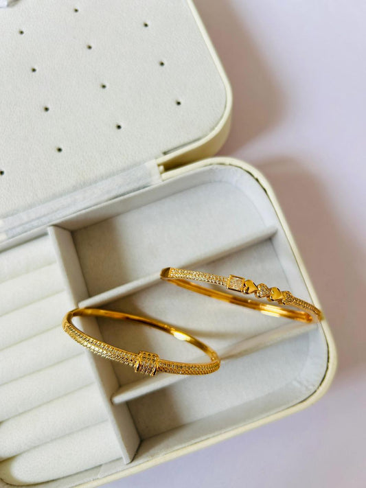 Gold Plated Fancy Bangles