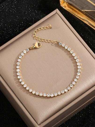 Gold Plated Tennis Bracelet
